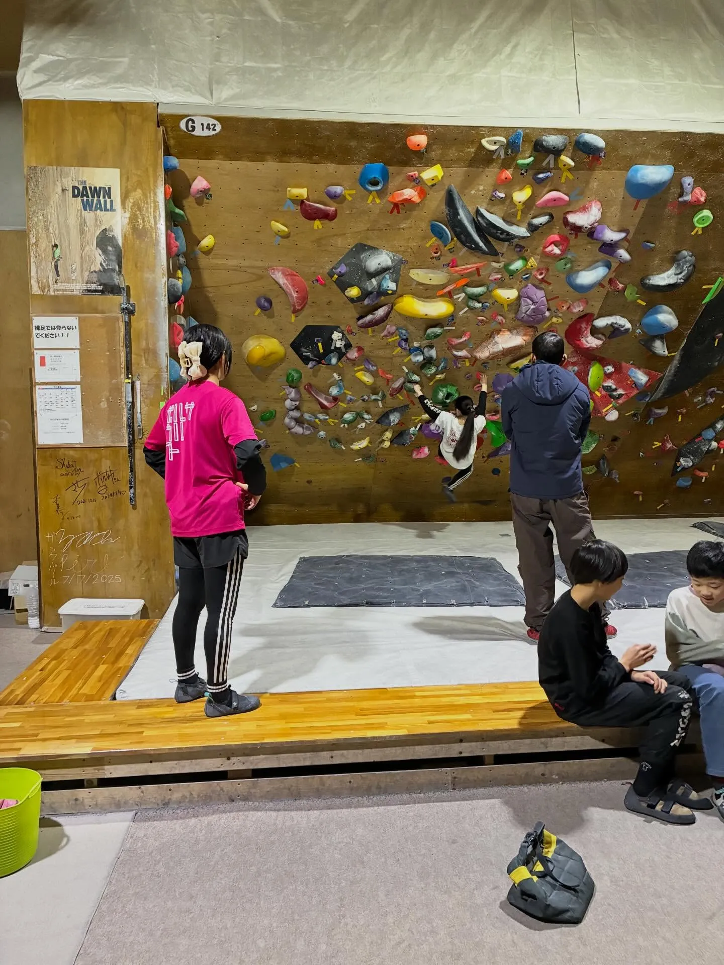 長ものでアップしたら、チビッコと高学年に分かれて登ります😊